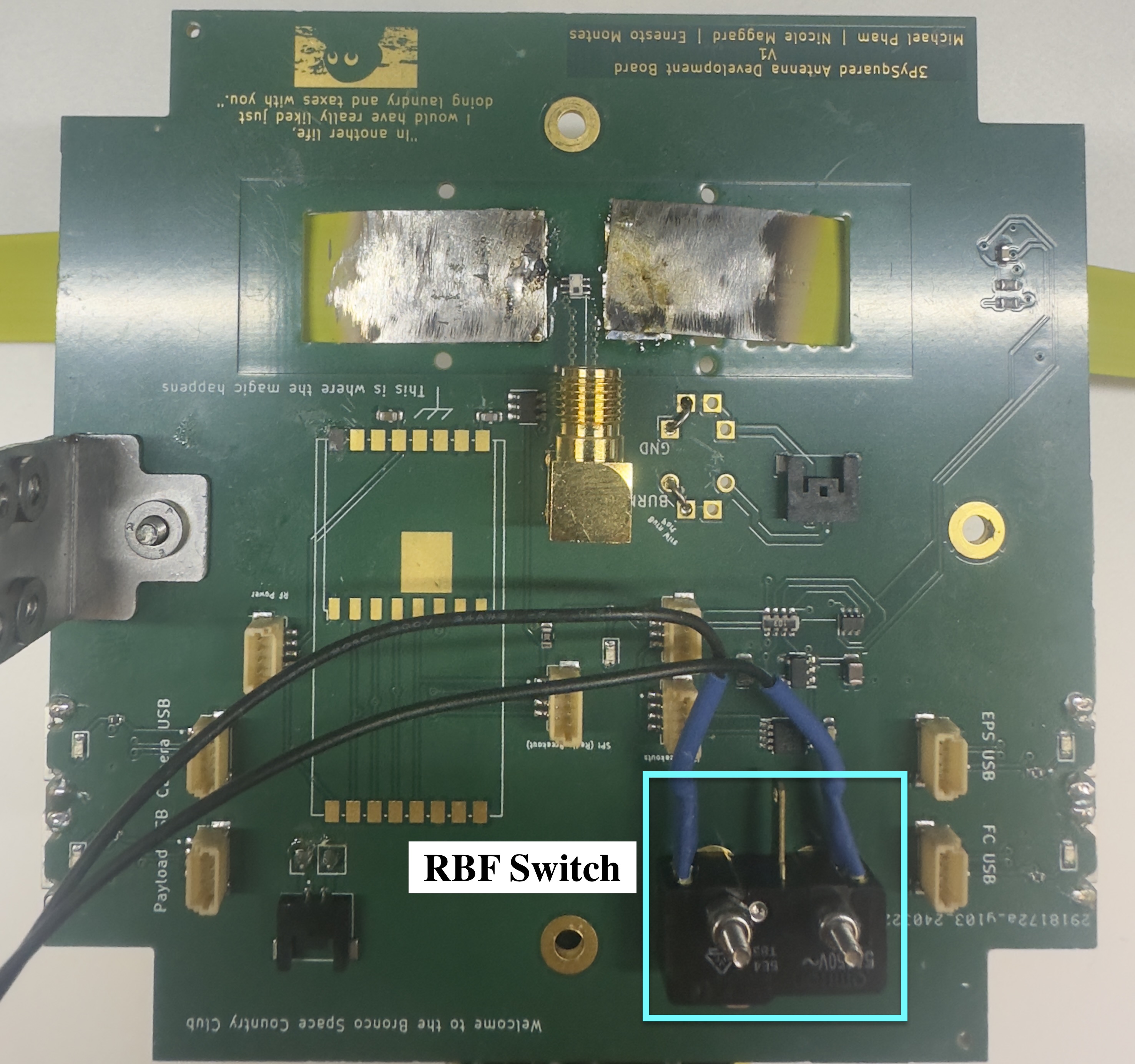 Figure 5.8 Soldered RBF Switch.