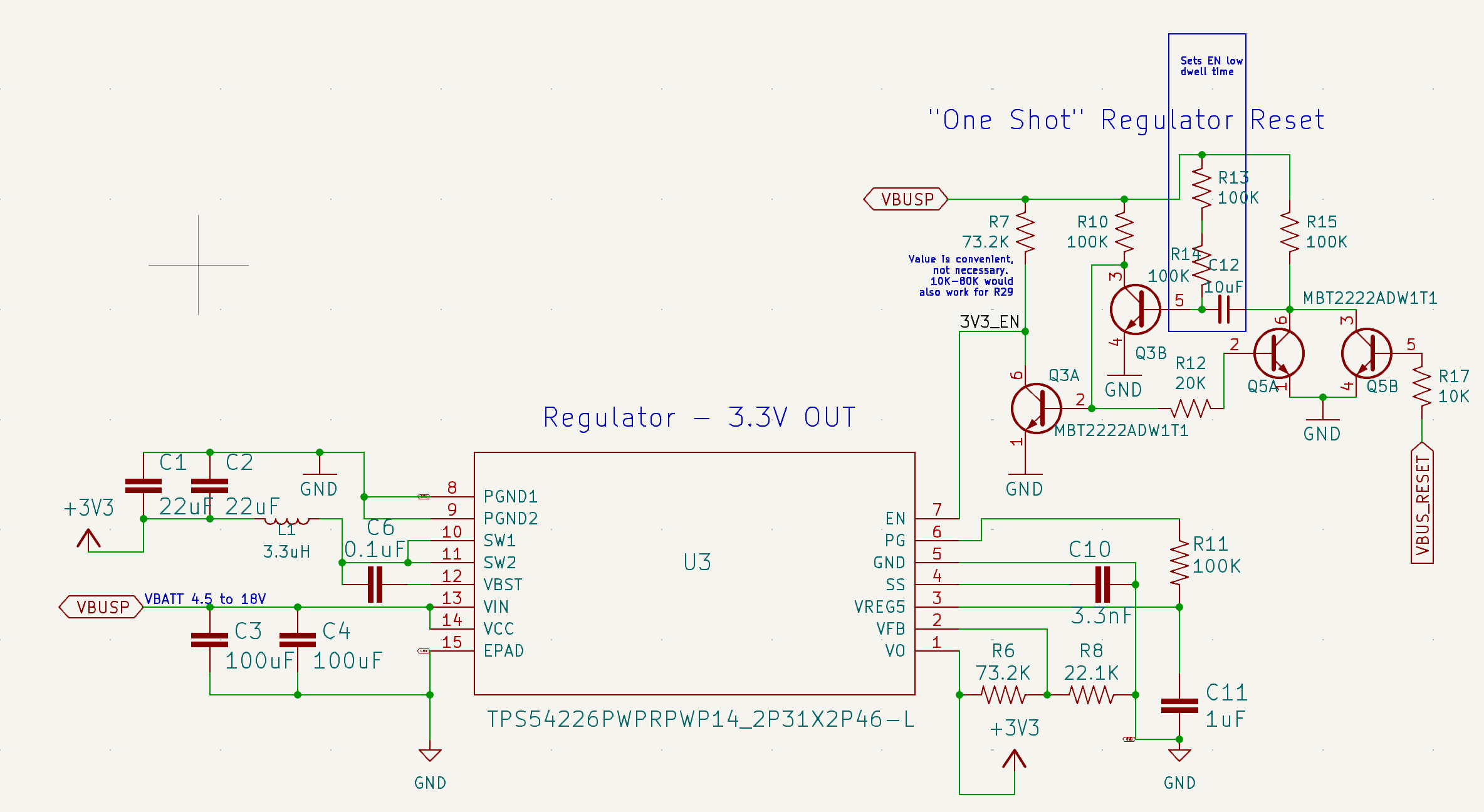 3.3V Regulator Circuit