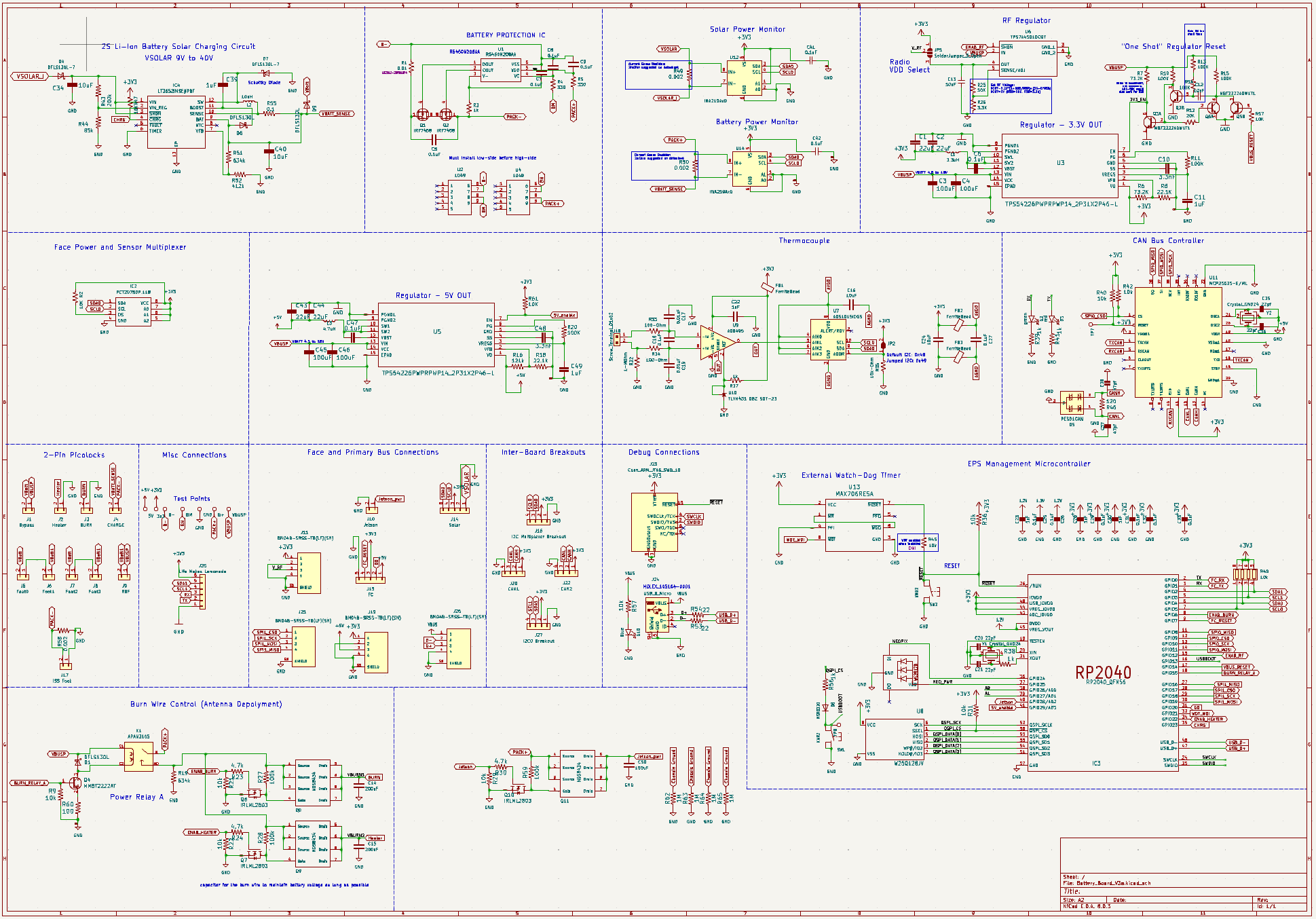 Battery Board V3a Schematic