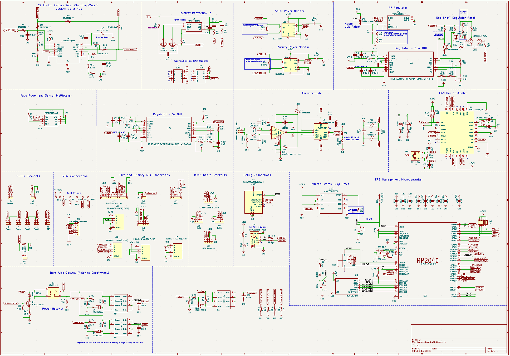 Battery Board V3a Schematic