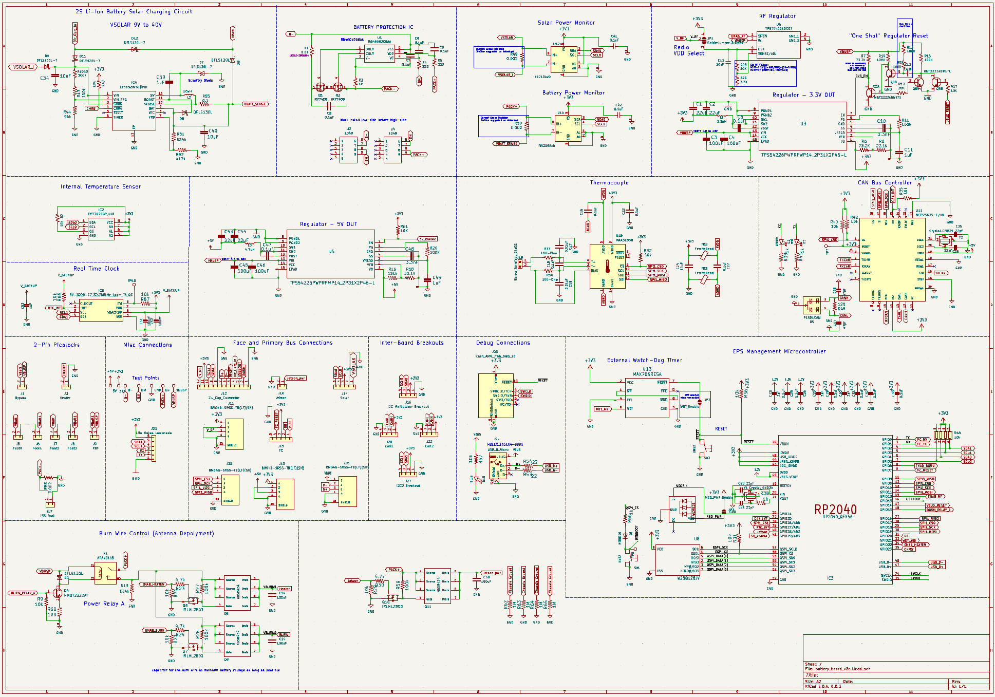 Battery Board V3a Schematic